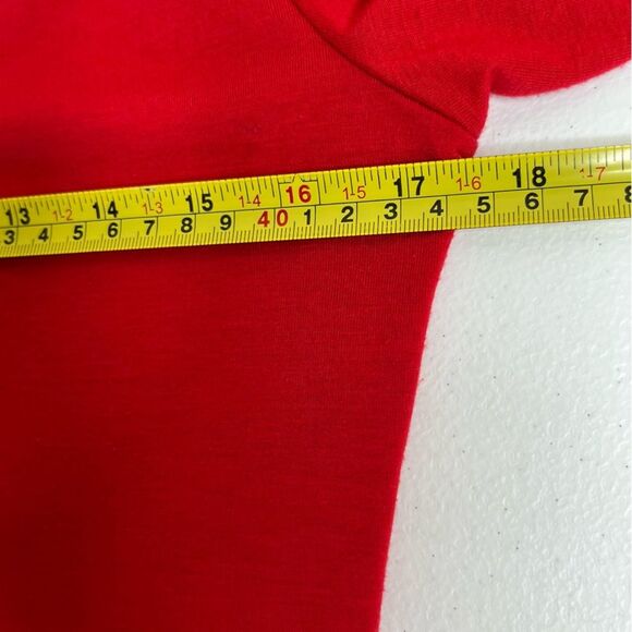 Kim Rogers Red Cowl Neck 3/4 Sleeve T Shirt Women Small Stretch Layering Soft - Picture 8 of 11
